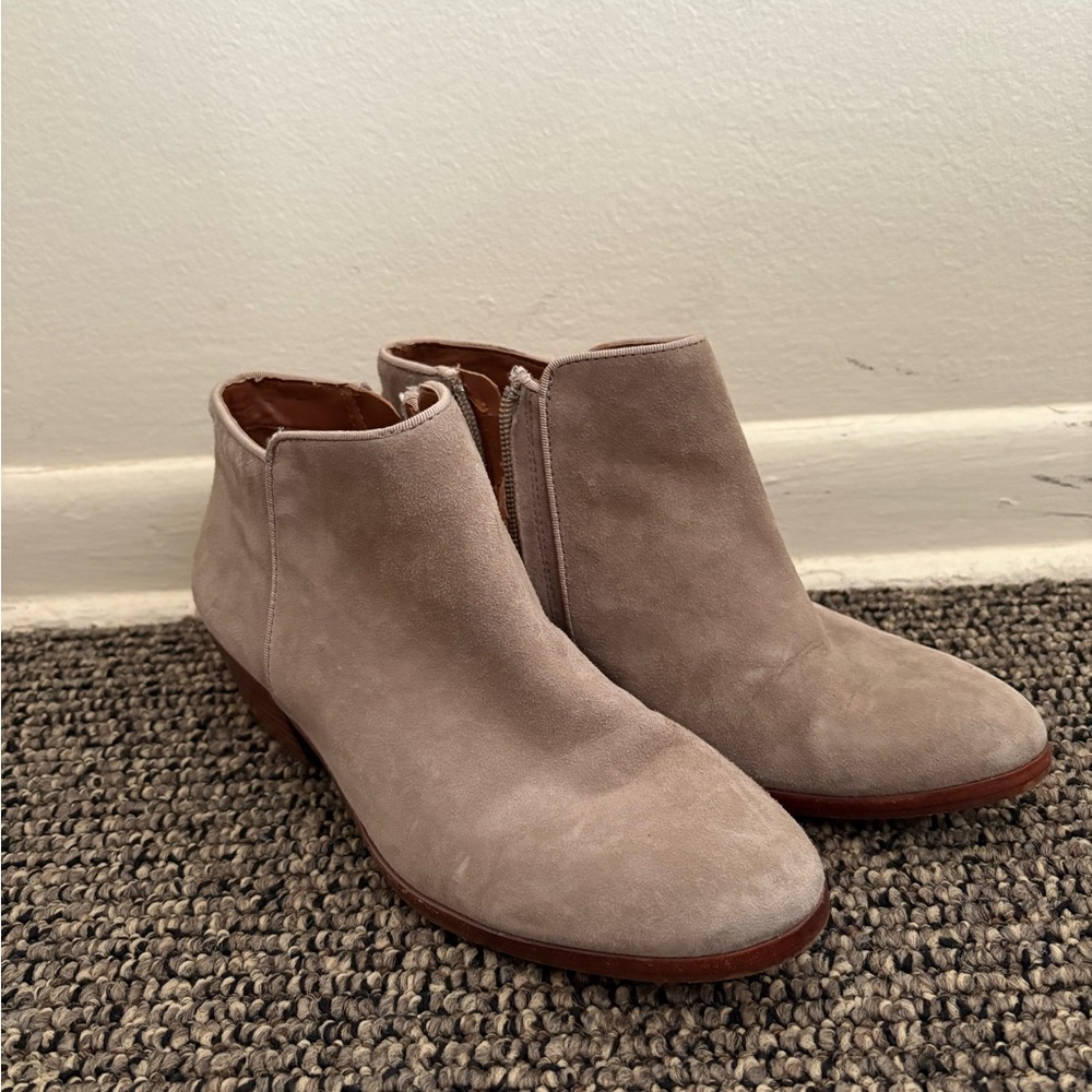 SAM EDELMAN Grey Petty Ankle Boots